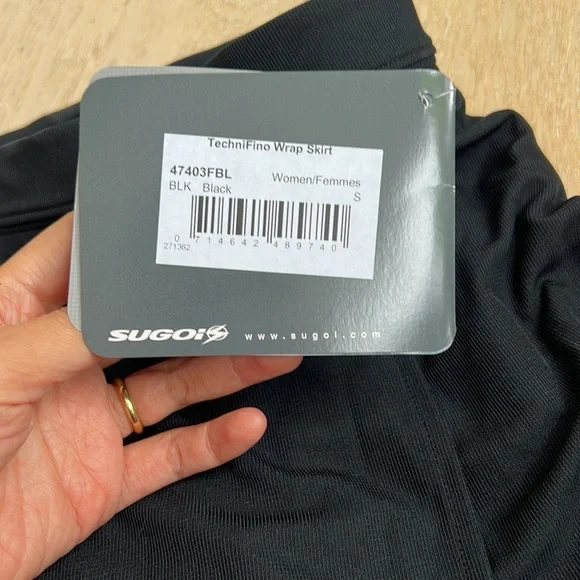 SUGOi technifino wrap Skirt Black Small - Picture 2 of 4